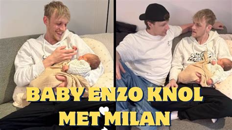 Milan Knol Op Kraamvisitie Bij Enzo Knol En Myron Youtube