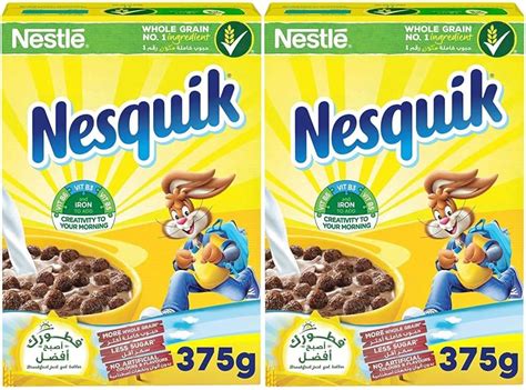 Nestlé Nesquik Cereal 375g Pack of 2 Amazon co uk Grocery