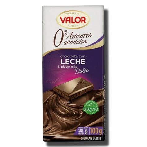 Chocolate Sin Azucares Con Leche VALOR 100 Gr CHOCOLATE NEGRO Cash