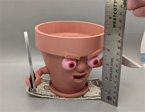 Angry Pot Man Planter 5 Inch Succulent And House Plant Pot Etsy