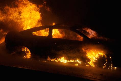 Burning Car Stock Photos Pictures And Royalty Free Images Istock