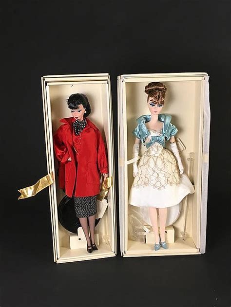 Lot 2 BOXED SILKSTONE BARBIES INCLUDING GOLD LABEL PARTY DRESS AND