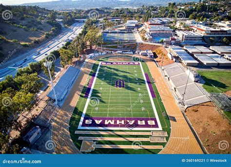 Brahmas Football Field editorial photo. Image of high - 260169221