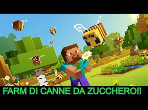 COME FARE UNA FARM DI CANNE DA ZUCCHERO AUTOMATICA MINECRAFT ITA