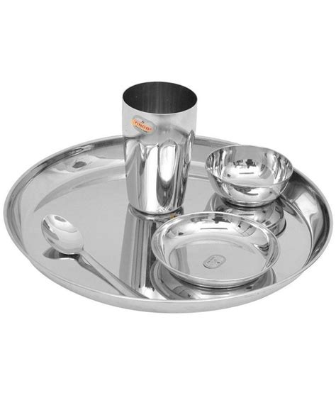 Vinod Stainless Steel Dinner Set Of Buy Online At Best Price In