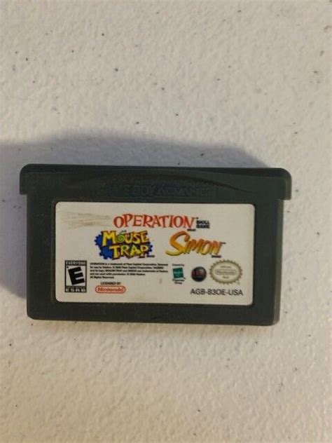 OPERATION MOUSE TRAP SIMON NINTENDO GAMEBOY ADVANCE SP GBA EBay