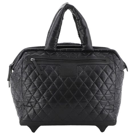 Chanel Coco Cocoon Rolling Trolley Quilted Nylon At 1stdibs