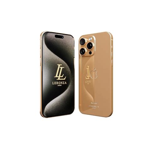 24K Full Gold iPhone 15 Pro max Elite | Leronza.com