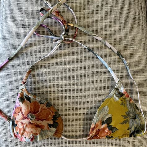 Zimmerman Size Bikini Top Only Worn Twice Depop