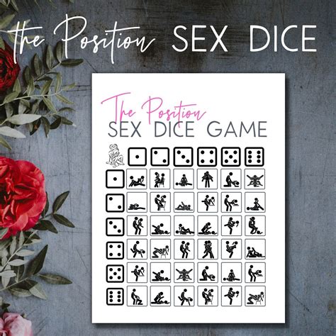 Positions Sexy Dice Game Printable Sex Dice Etsy
