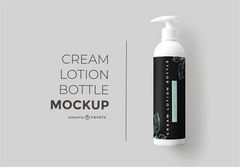 Cream Lotion Bottle Mockup Design Psd Mockup Download