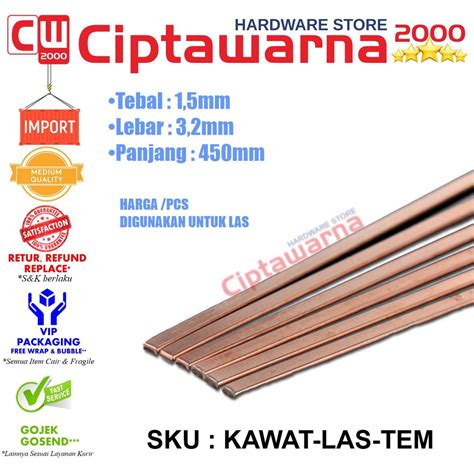 Jual Kawat Las Tembaga Las Perak Besi Alluminium Logam Shopee Indonesia