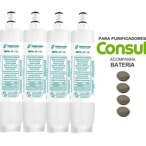 Kit 4 Refis Premium Purificador Consul Cpc30 Cpc31 Cpb34 Cpb35 Cpb36