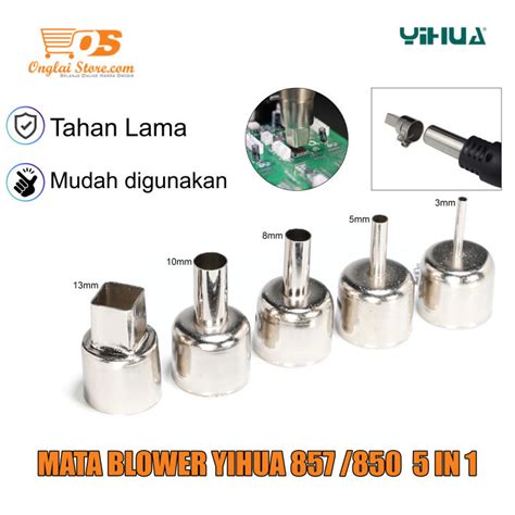 Yihua 857 850 Mata Blower Station Corong Nozzel 5 IN1 Hot Air Gun Tip Lazada Indonesia