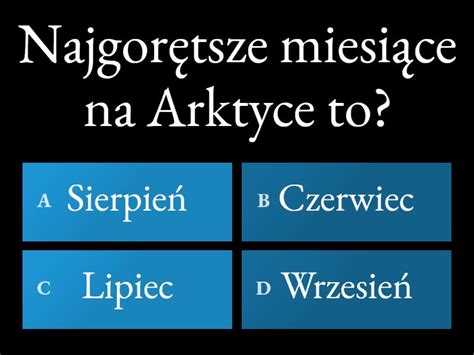 Antarktyda I Arktyka Quiz