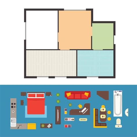 Royalty Free Floor Plan Clip Art Vector Images And Illustrations Istock