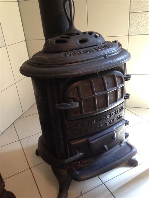 Cast Iron Antique Wood Burning Parlor Stoves Antique Poster