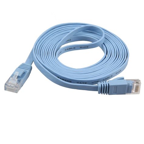 Cable De Red 3 Metros Categoría Cat6 Utp Rj45 Ethernet Plano 45 00