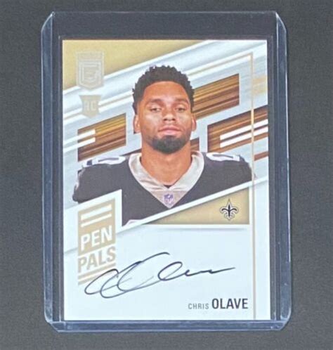 Donruss Elite Chris Olave Rookie Pen Pals On Card Auto Saints Pp