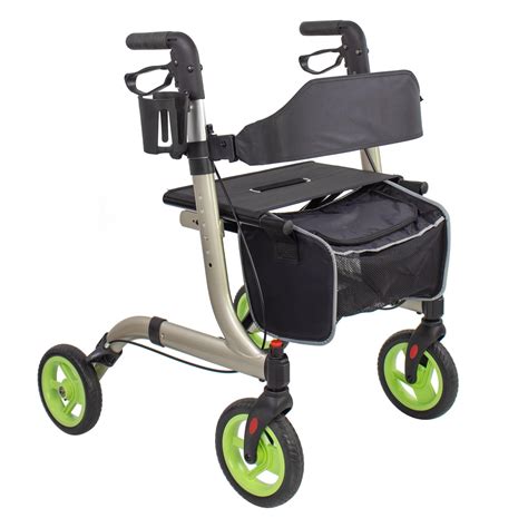 Rollator Walkers for Seniors- Rollator Walker with Cup Holder- Easy