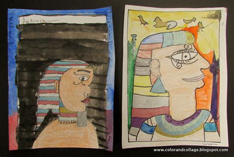 Color Collage And Much More Ancient Egyptian Portraits Made Modern