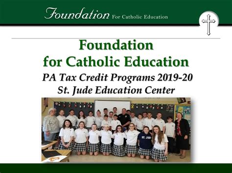 Ppt Foundation For Catholic Education Pa Tax Credit Programs 2019 20