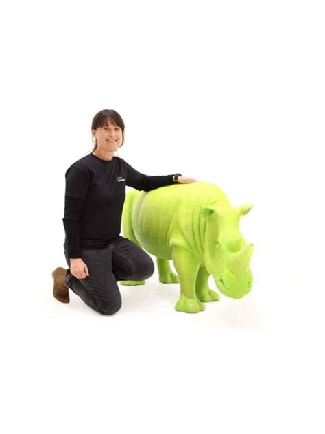 Funky Rhino Yellowgreen Eph Creative Event Prop Hire