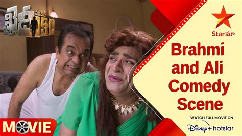 Khaidi No Telugu Movie Scenes Brahmi And Ali Comedy Scene