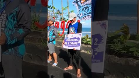 JUARA HARAPAN BANYUWANGI FISHING FESTIVAL DI PANTAI GRAJAGAN SELAMAT