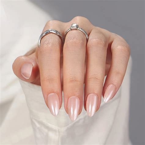 Amazon BTArtbox Press On Nails Almond Short Nude Natural Nails