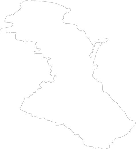 Premium Vector | Dagestan russia outline map