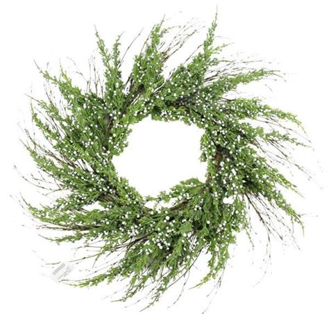 24 DIA Monterrey Cypress Wreath Green Juniper Hill Home