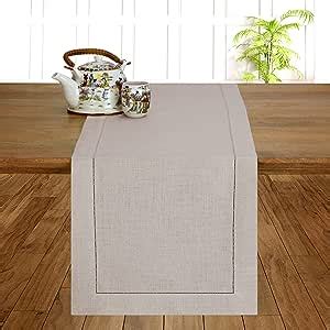 D Moksha Homes Linen Table Runner 14 X 36 Inch 100 Pure Linen