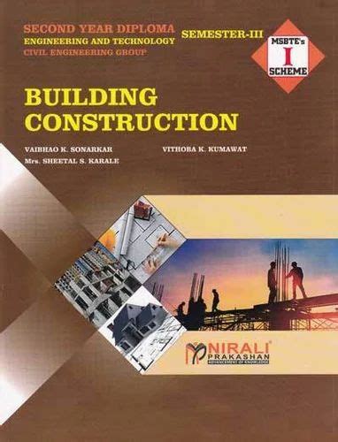 Building Construction Book At Rs 185 Piece Diploma Engineering Book