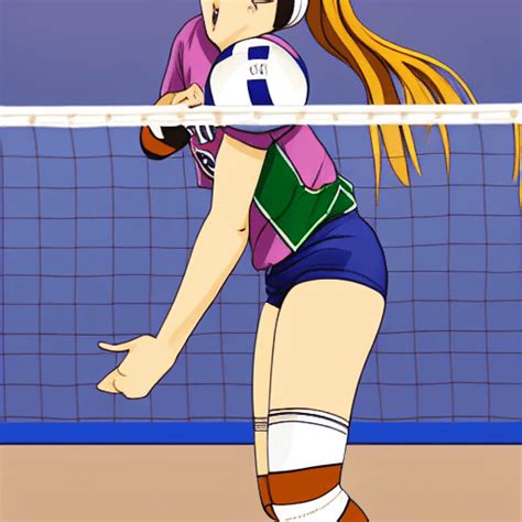 Kawaii Volleyball Girl Graphic · Creative Fabrica