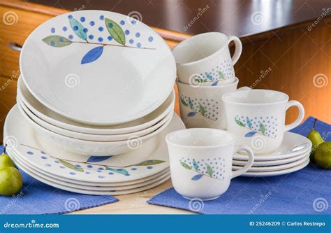 Dishware set stock image. Image of crockery, table, tableware - 25246209