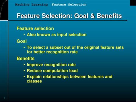 Ppt Feature Selection For Pattern Recognition Powerpoint Presentation