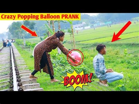 New Update Tyre Blast Prank With Popping Balloons Crazy Reaction With