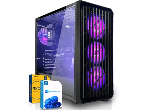 SYSTEMTREFF Basic Gaming AMD Ryzen 5 5500 Gaming PC Mit AMD Ryzen 5