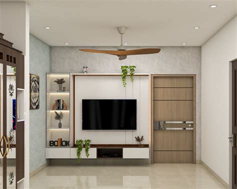 Spacious Wall Mounted TV Unit Design Livspace