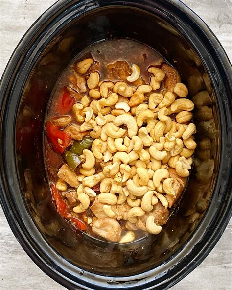 Slow Cooker Cashew Chicken Fit Slow Cooker Queen