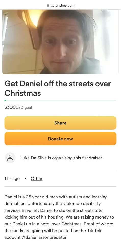 Lucas begging for money on his TikTok : r/Daniellarson