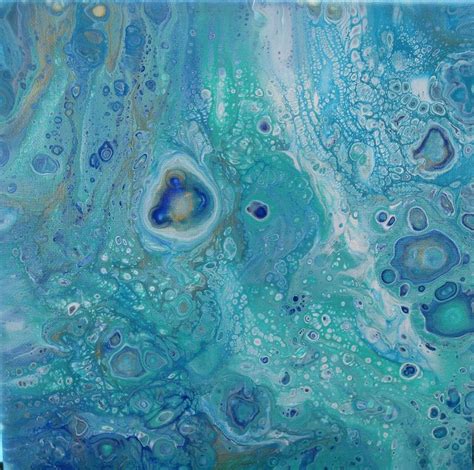 Ocean Bubbles Painting by Robin Jerome