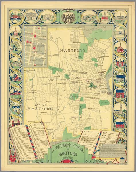 Cultural And Historical Map Of Hartford David Rumsey Historical Map