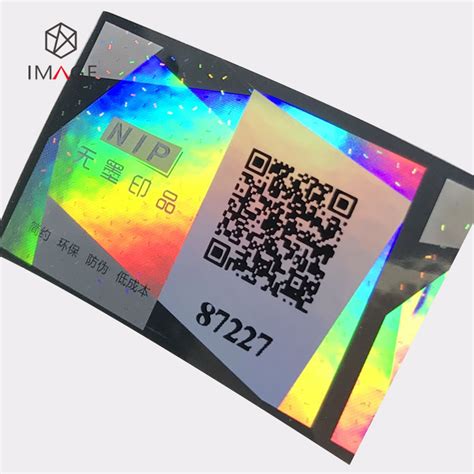 Custom Hologram Labels With Serial Numbers Hologram Sticker Id