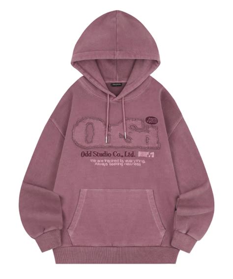 Musinsa Oddstudio Odsd Pigment Damage Overfit Hood Dusty Pink