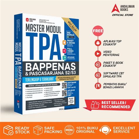 Jual Buku TPA Best Seller Master Modul TPA Bappenas Pascasarjana