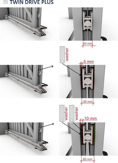 Bi Fold Double Swing Gate Hardware Driveway Double Leaf Trackless