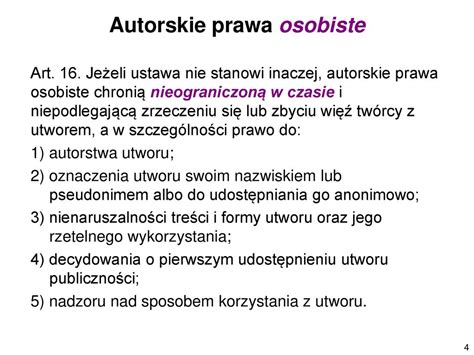 Autorskie Prawa Osobiste I Maj Tkowe Dozwolony U Ytek Ppt Pobierz