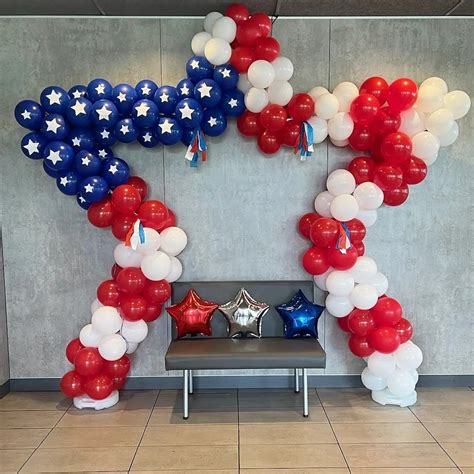 Star Balloon Arch Balloon Arch Balloons American Pride